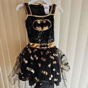 RUBIES Bat Girl Costume Black Sequin Dress Child Size Medium DC Comics Batman